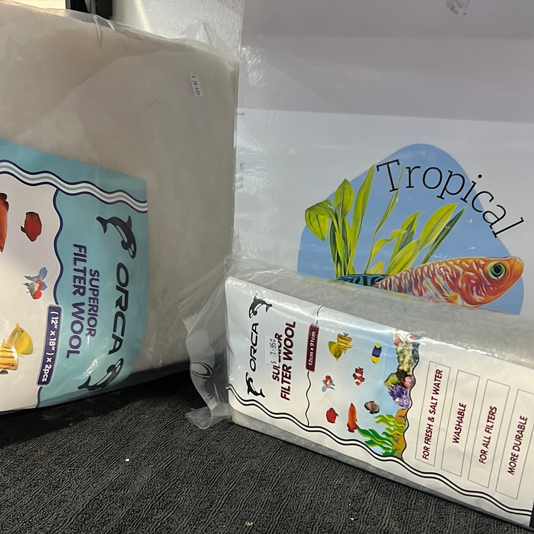 Orca superior filter wool