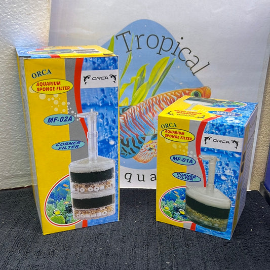 Orca corner filter air operated with media