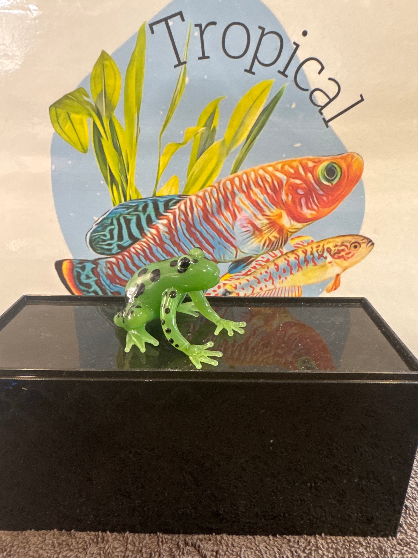 glass ornament dart frogs