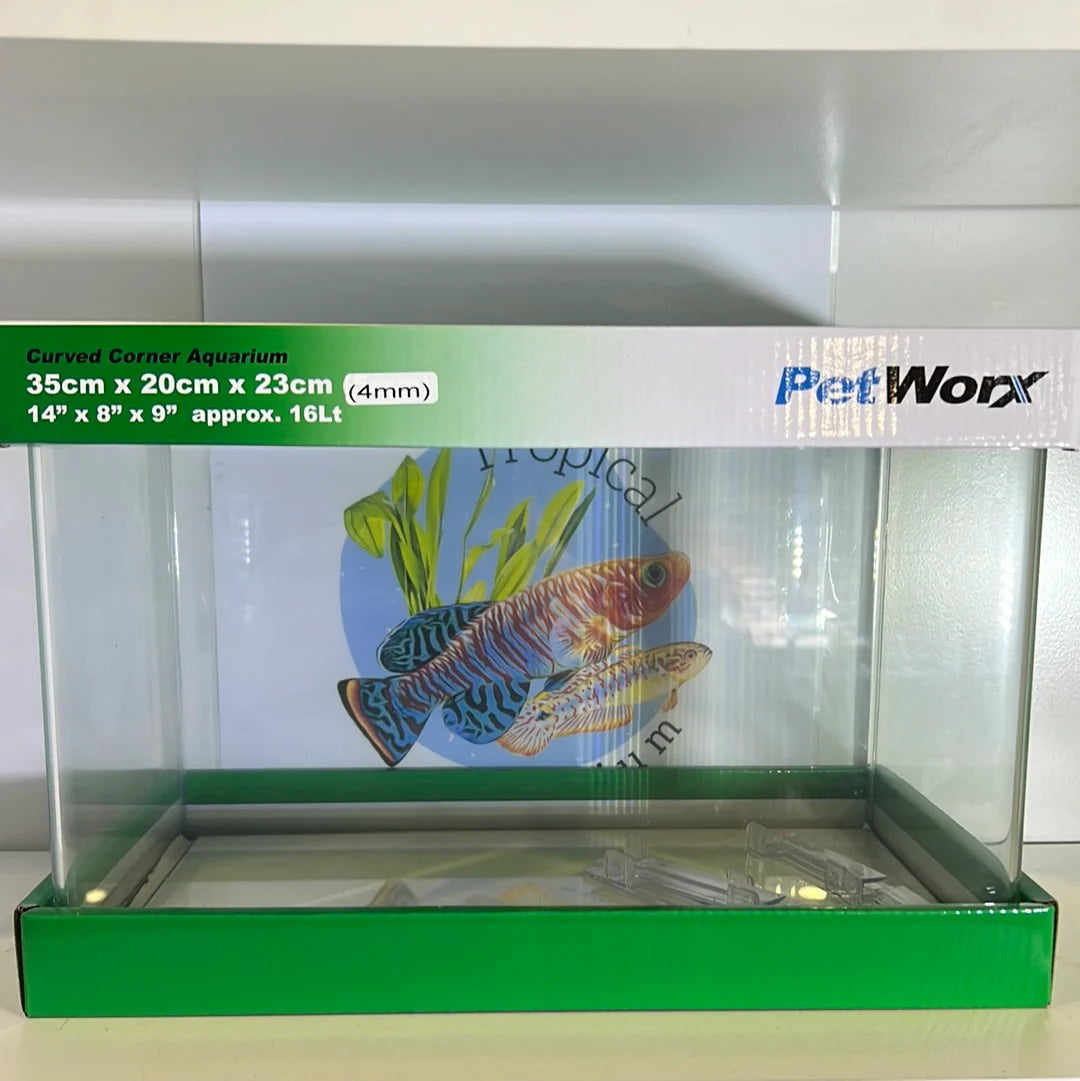 Petworx glass aquariums curved corner