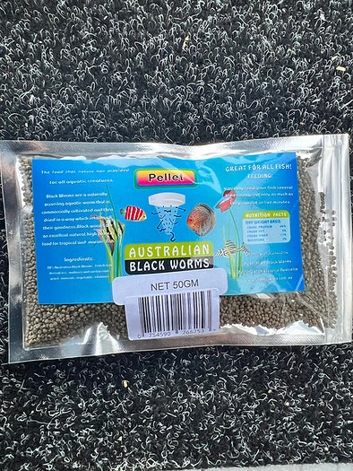 Australian Black Worms Pellets 50g