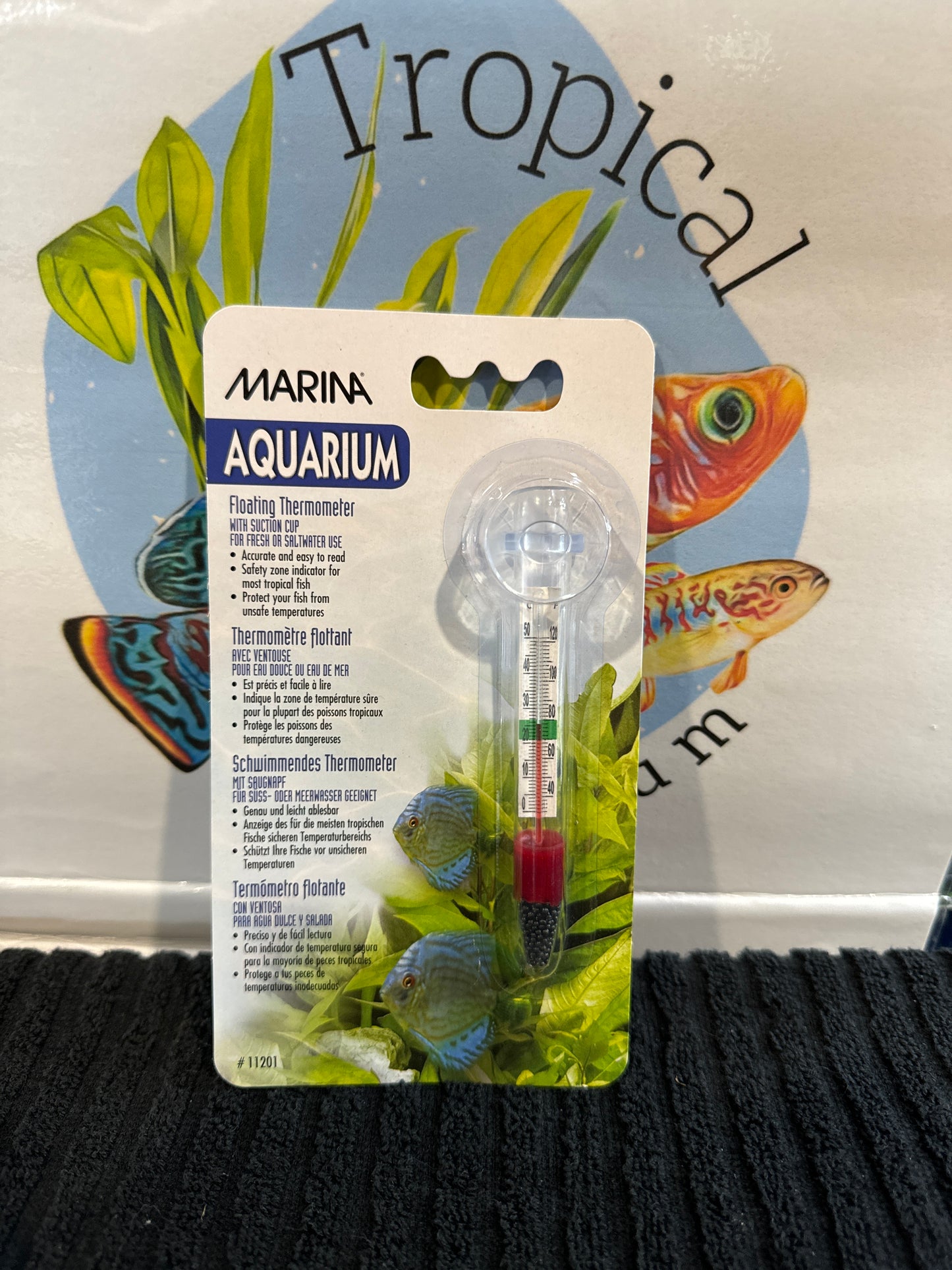 Marina Glass Internal Thermometer With Suction Cup