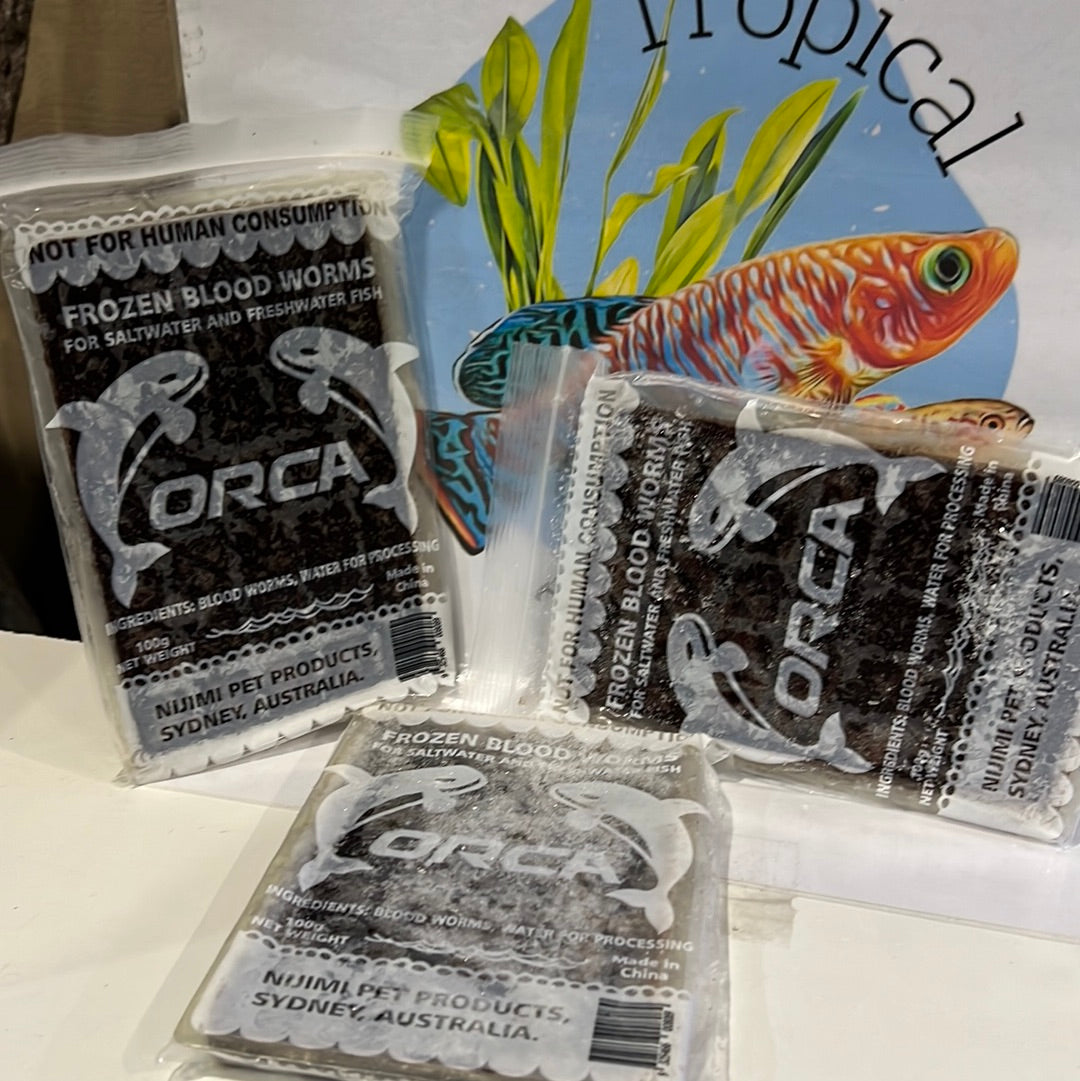 Orca Frozen Bloodworms 100g Tropical Aquarium orca-frozen-bloodworms-100g-tropical-aquarium
