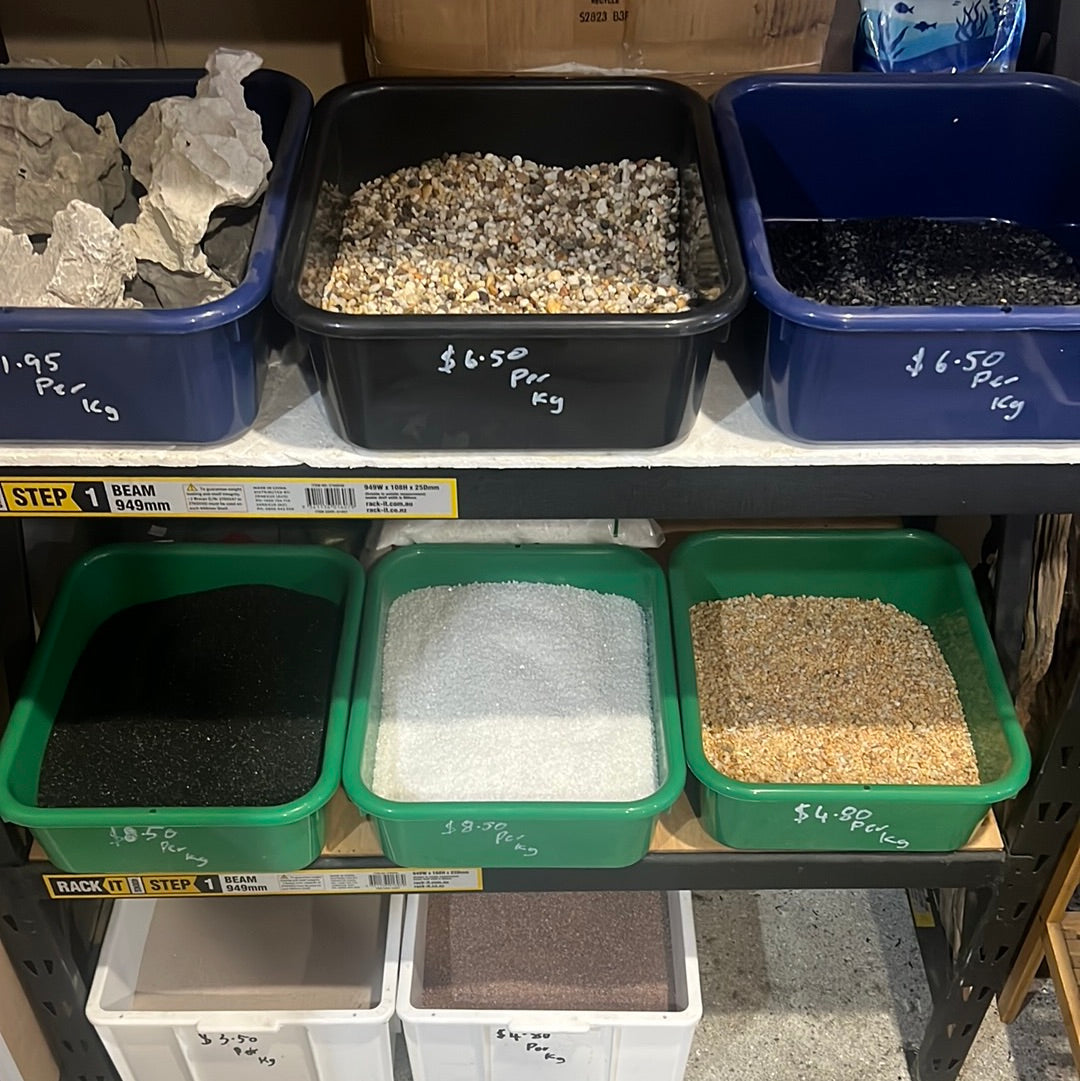 Aquarium Gravels and Sands sold by the kg