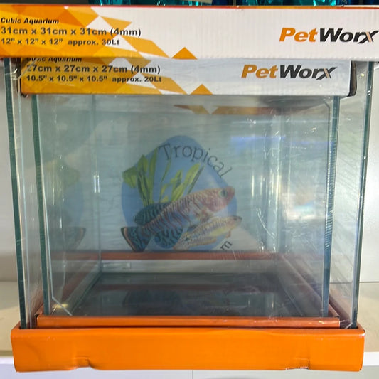 Petworx glass aquariums cube