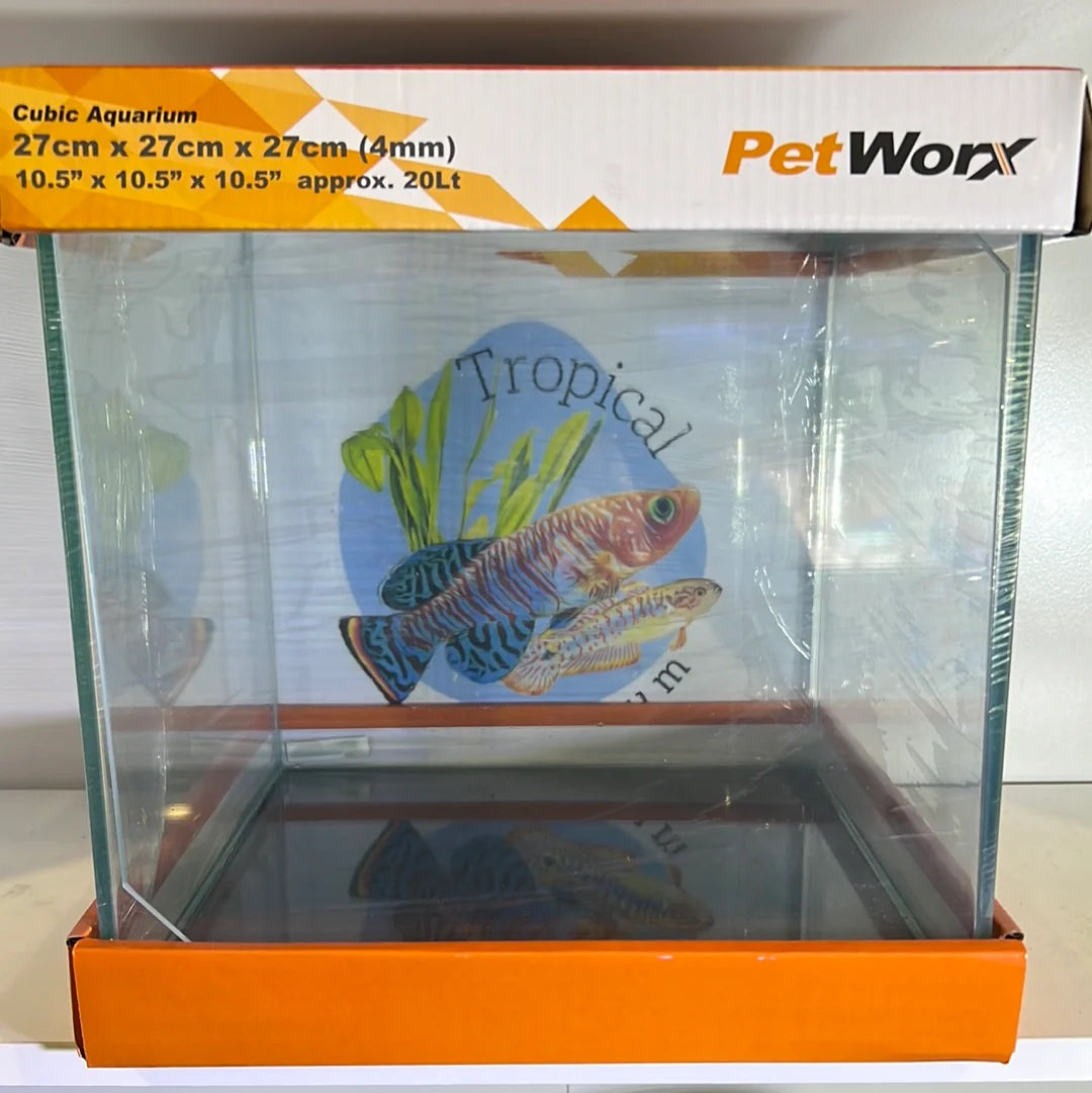 Petworx glass aquariums cube